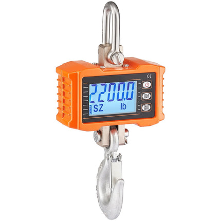 Digital Crane Scale 2200 lb, Remote Control Hanging Scale