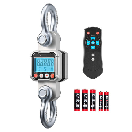 Digital Crane Scale 6600 lb, Remote, LCD, Cast Aluminum