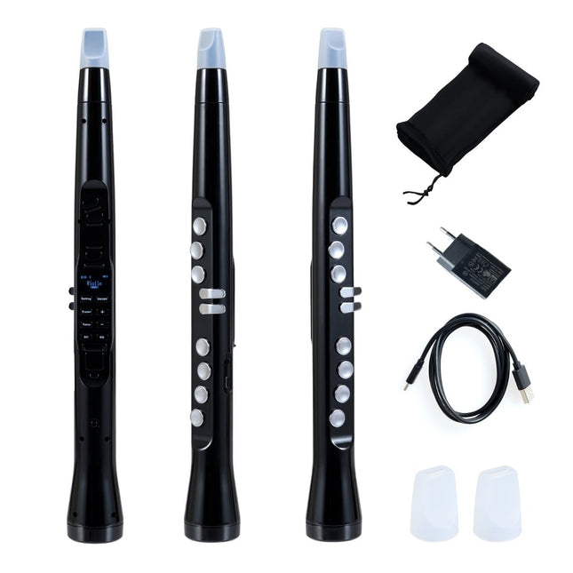 Digital Saxophone with Wireless MIDI, 100 Sounds, Black