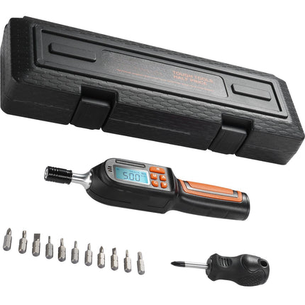 Digital Torque Screwdriver 1/4 in, LCD, 0.3–8 N·m