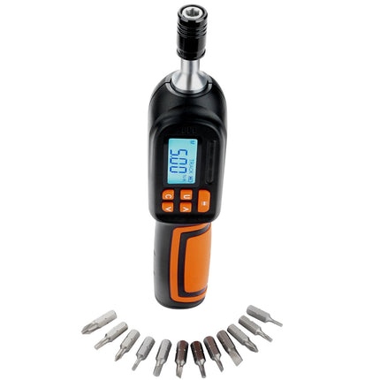 Digital Torque Screwdriver 1/4 in, LCD, 0.3–8 N·m