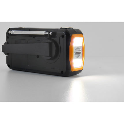 Digital crank radio. LED lamp, solar panel and BT