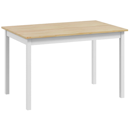 Dining Table 120 x 75 cm, Farmhouse Pine Wood, Seats 4