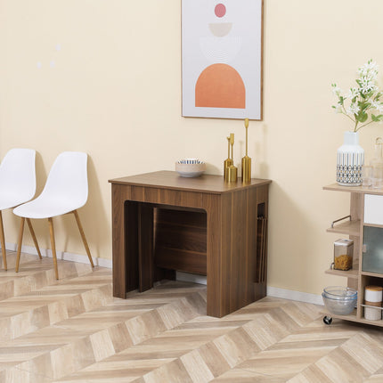 Modern extendable brown dining table, 180 x 85 cm