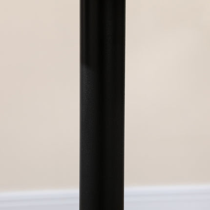 Round dining table, steel legs, non-slip, small spaces
