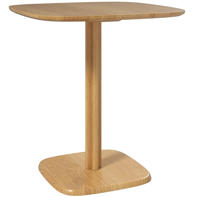 Dining Table, Rubberwood, 70x70 cm, Rounded Corners