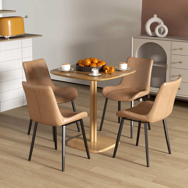 Dining Table, Rubberwood, 70x70 cm, Rounded Corners