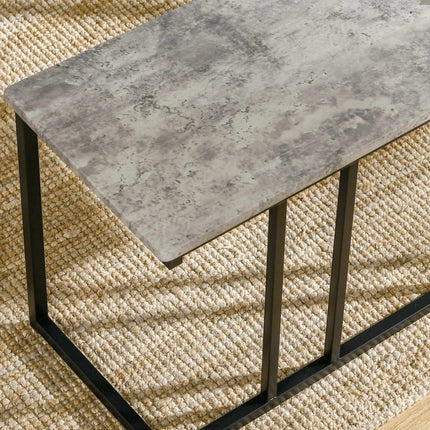 Kitchen table set with 3 benches for 4 - Grey