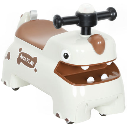 Dinosaur Ride-On Toy with Lights and Sounds, 4 Wheels