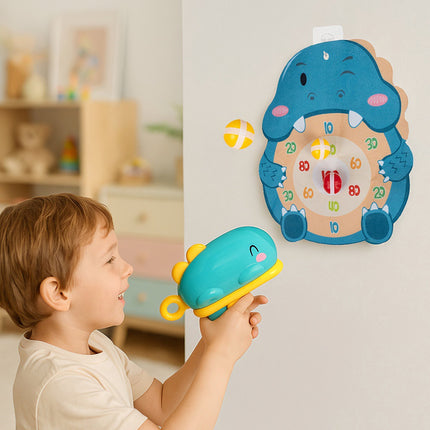 Dinosaur Shooting Game for Kids, Foam Balls & Shield