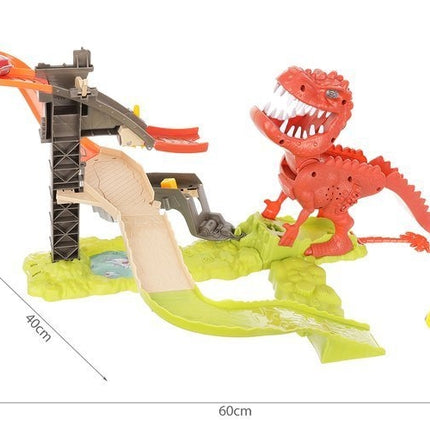 Dinosaur launcher track + 2 cars