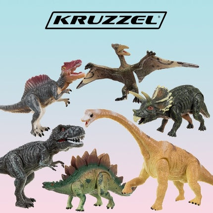 Dinosaurs - movable figures, 6 pcs. 22398