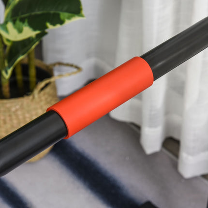 Adjustable black steel bar, push-up station 94/102x62x73 cm