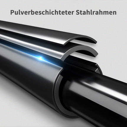 Adjustable steel bar - non-slip, 80-100 cm, black
