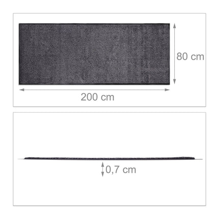 Dirt collecting mat gray