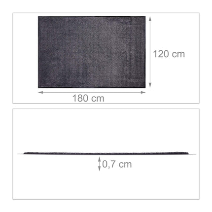 Dirt collecting mat gray