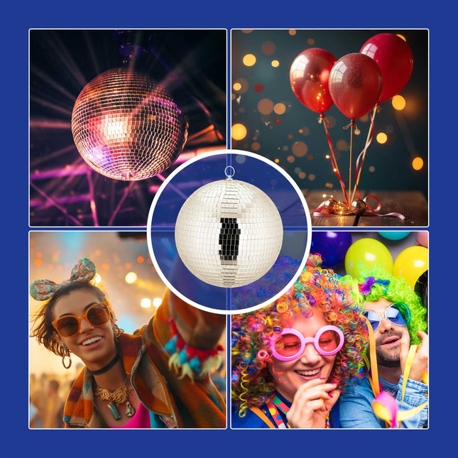 Disco Ball 25 cm – Ceiling Mirror Ball for Parties