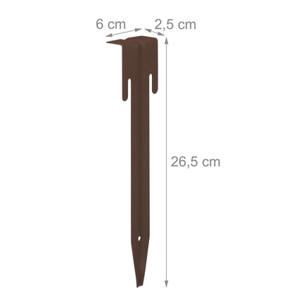 Discount edge brown metal