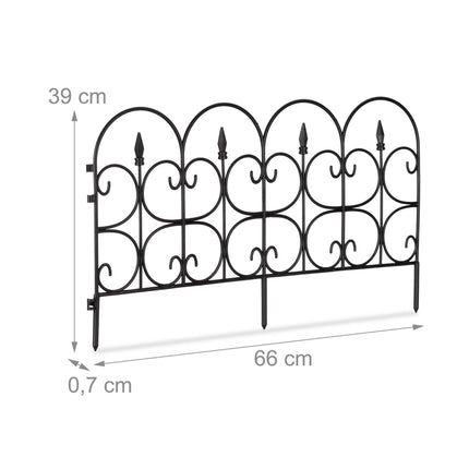Discount fence plastic black/white