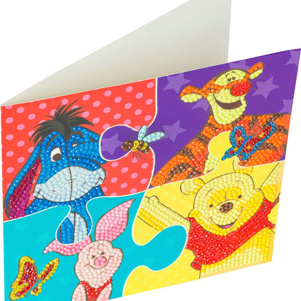 Disney Crystal Art Card Winnie The Pooh Puzzle, 18 X 18 Cm