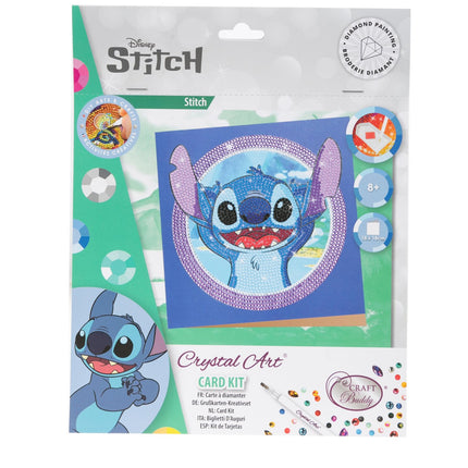 Disney Stitch Crystal Art Card Stitch, 18 X 18 Cm