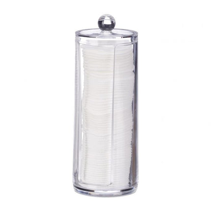Dispenser for cotton pads with lid