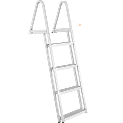 Dock Ladder, Removable 4-Step Aluminum, 350 lb Capacity