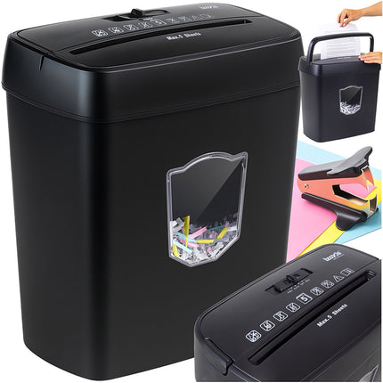 Document Shredder, Cross-Cut, 10-Sheet Capacity