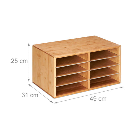 Document compartment in bamboo