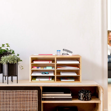 Document compartment in bamboo