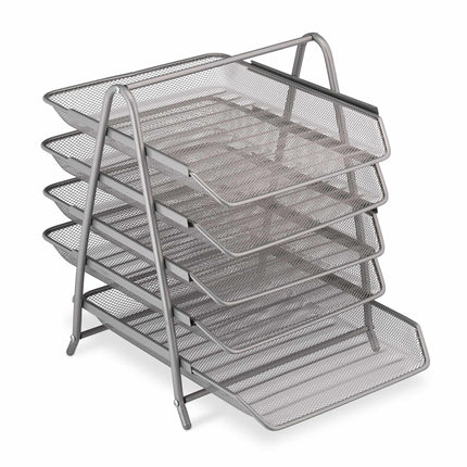 Document compartment in metal with 5 compartments