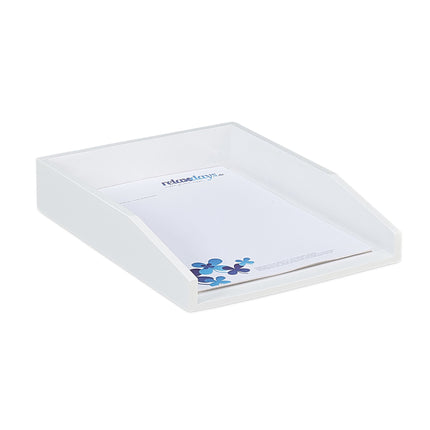 Document holder in bamboo white