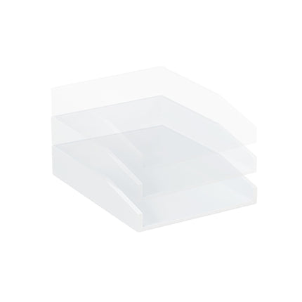 Document holder in bamboo white