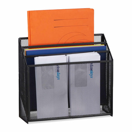 Document holder with 3 shelves
