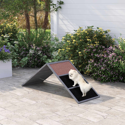 Dog Agility Ramp, Adjustable, Non-Slip, Up to 40 kg