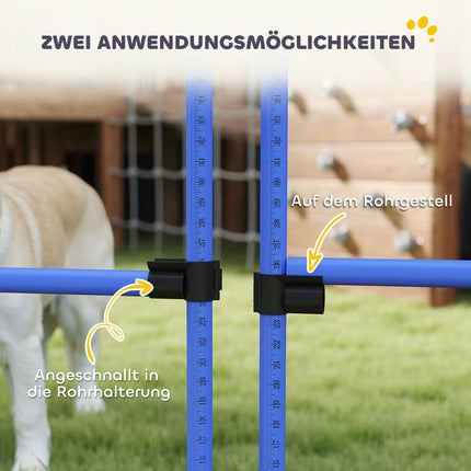 Dog Agility Set, 4 Adjustable Hurdles with Carry Bag