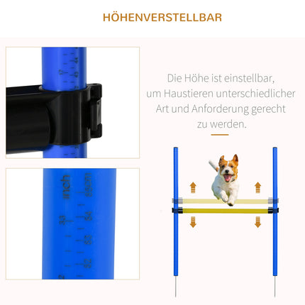 Dog Agility Training Set with tunnel, poles and obstacles