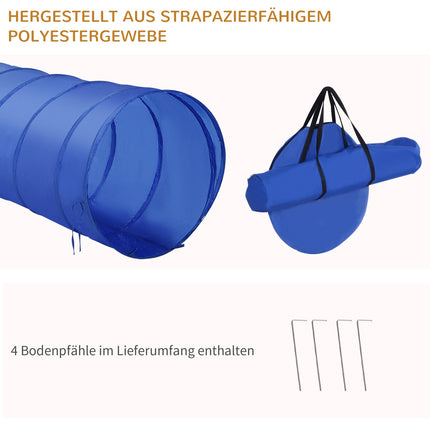 Dog Agility Training Set with tunnel, poles and obstacles
