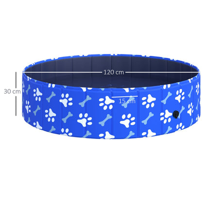 Collapsible dog bath & pool - 120x30 cm, for pets