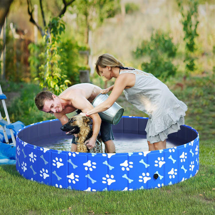 Collapsible dog pool & bathtub - 160x30 cm for dogs & cats