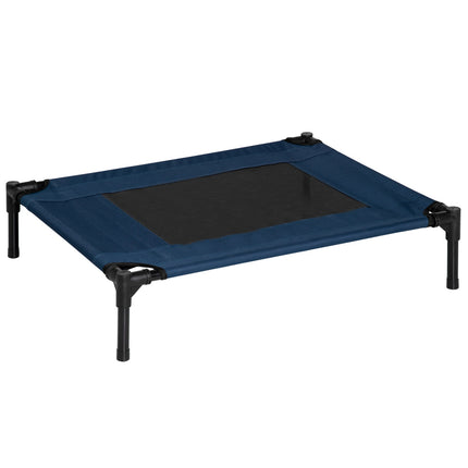 Outdoor Pet Bed with Steel Frame, 600D Oxford Fabric, Blue