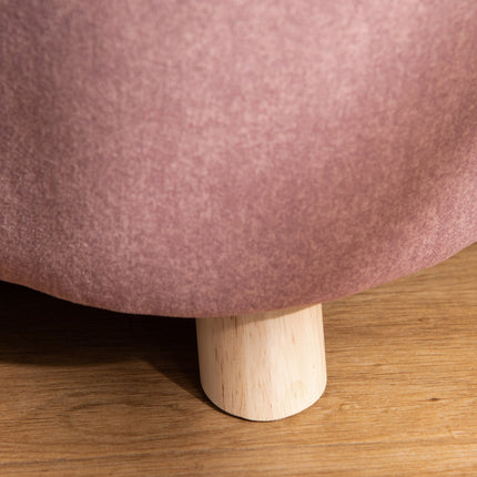 Dog sofa, plush foam, pink wood, 70 x 47 cm
