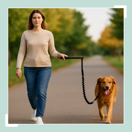 Dog Bike Leash with Spacer – Flexible, Easy Install
