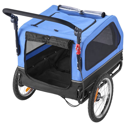 Dog Bike Trailer, 2-in-1 Stroller, 40 kg Capacity