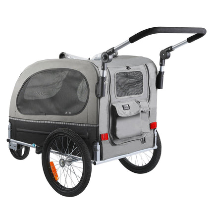 Dog Bike Trailer, 2-in-1 Stroller, 88 lb Capacity