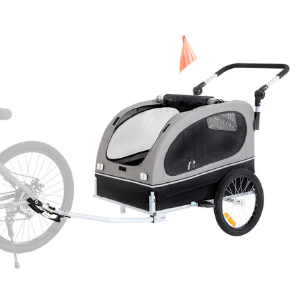Dog Bike Trailer, 2-in-1 Stroller, 88 lb Capacity
