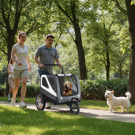 Dog Bike Trailer and Stroller, 45 kg Capacity