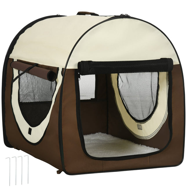 Collapsible Dog Carrier - Large, Coffee, 5 Sizes
