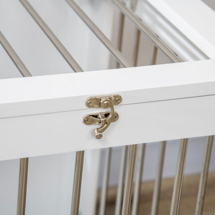 Medium Dog box - Double door, 80x50x56.5 cm, White