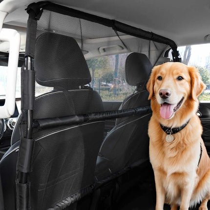 Dog Car Barrier, 56 x 32 In Mesh Divider for SUVs